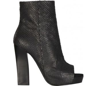 ALL SAINTS • SNAKE MANIFEST HEEL BOOTS